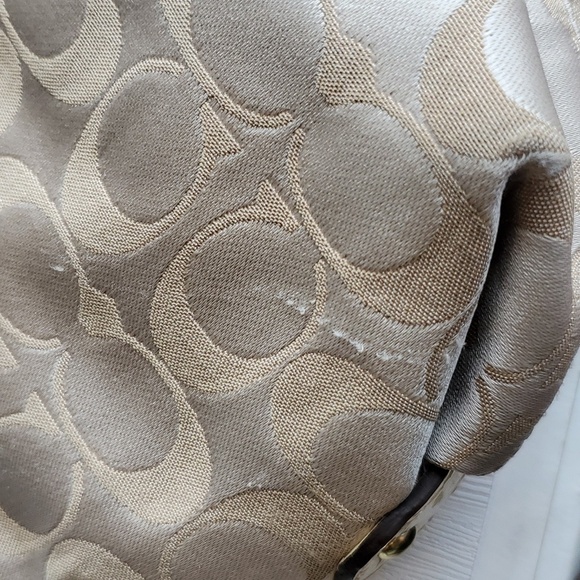 Coach Vintage Y2K Tan Bronze Yellow Classic C Monogram Crossbody Purse - Picture 12 of 12